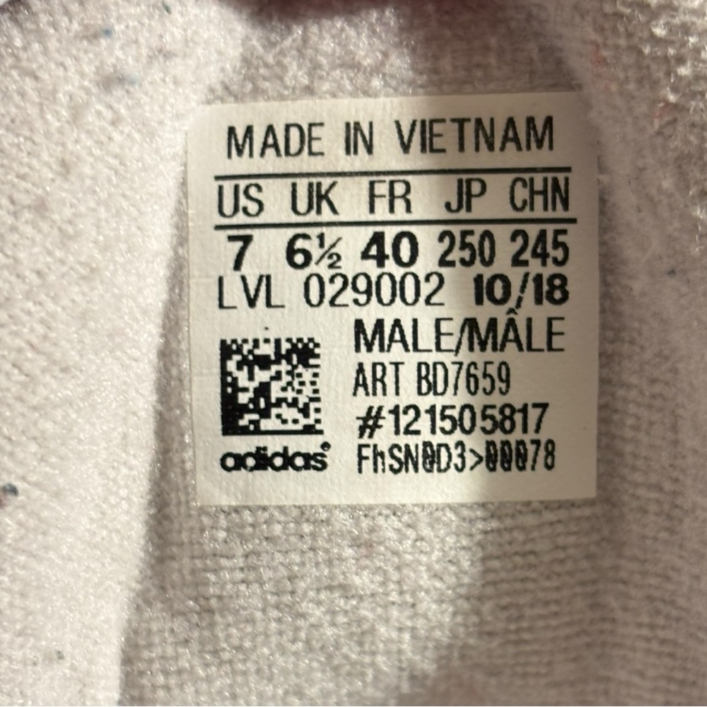 Adidas Originals Yung-1 Lifestyle Cloud White Sneakers Men's Size 7 Women's 8.5 - Picture 7 of 8